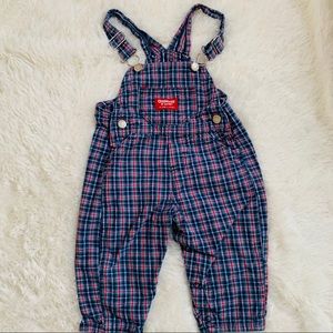 Oshkosh B’gosh Plaid Overalls